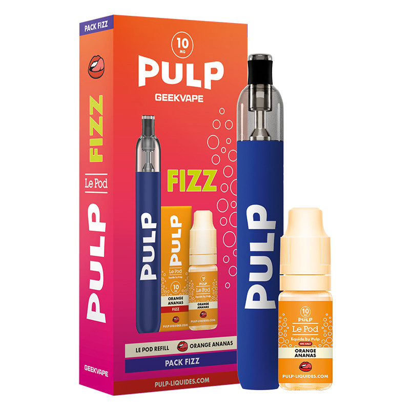 Pack Fizz Refill Orange Ananas 10ml Le Pod Fizz - Pulp