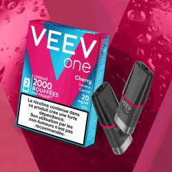 Paquet de 2 Pods pré-remplis Veev One Cherry - Veev (pack de 5)