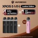 Pack Offre - Kit Pod XROS 5 Mini 1500mAh - Vaporesso (Leather Version) 4+1