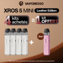 Pack Offre - Kit Pod XROS 5 Mini 1500mAh - Vaporesso (Leather Version) 4+1