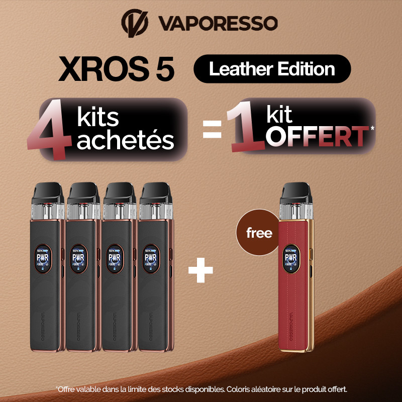 Pack Offre - Kit Pod XROS 5 1500mAh - Vaporesso (Leather Version) 4+1