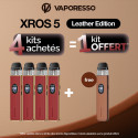 Pack Offre - Kit Pod XROS 5 1500mAh - Vaporesso (Leather Version) 4+1