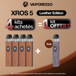 Pack Offre - Kit Pod XROS 5 1500mAh - Vaporesso (Leather Version) 4+1