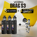 Pack Offre - Kit Pod Drag X3 avec PnP-X DTL - Voopoo 3+1 pack PnP-x