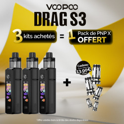 Pack Offre - Kit Pod Drag X3 avec PnP-X DTL - Voopoo 3+1 pack PnP-x