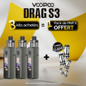 Pack Offre - Kit Pod Drag X3 avec PnP-X DTL - Voopoo 3+1 pack PnP-x