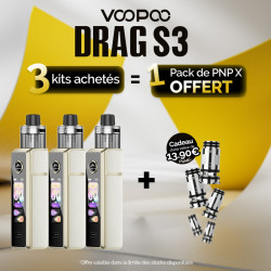 Pack Offre - Kit Pod Drag X3 avec PnP-X DTL - Voopoo 3+1 pack PnP-x