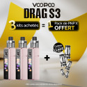 Pack Offre - Kit Pod Drag X3 avec PnP-X DTL - Voopoo 3+1 pack PnP-x