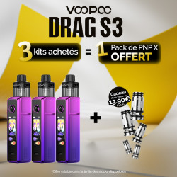 Pack Offre - Kit Pod Drag X3 avec PnP-X DTL - Voopoo 3+1 pack PnP-x