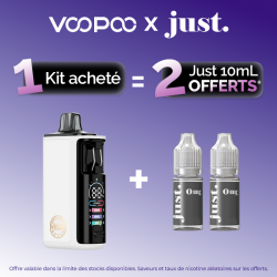 Pack Offre - Kit Pod Vrizz 2 1350mAh - Voopoo 1 + 2x10ml Just