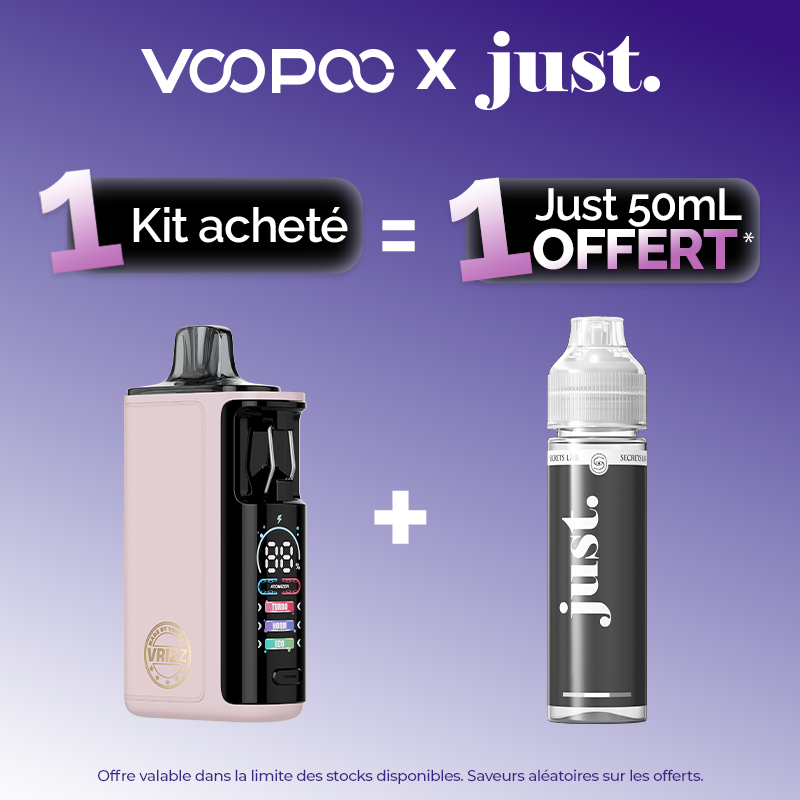 Pack Offre - Kit Pod Vrizz 2 1350mAh - Voopoo 1 + 1 Just 50ml