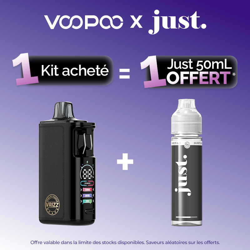Pack Offre - Kit Pod Vrizz 2 1350mAh - Voopoo 1 + 1 Just 50ml