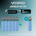 Pack Offre - Kit Pod Argus G3 Mini 1350mAh - Voopoo 5+1