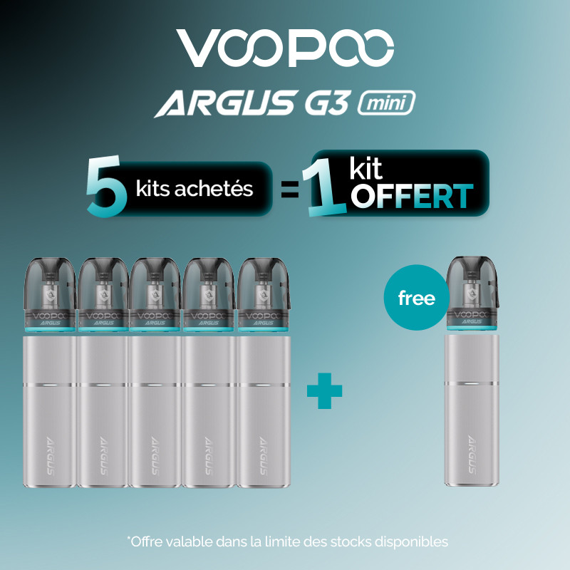 Pack Offre - Kit Pod Argus G3 Mini 1350mAh - Voopoo 5+1