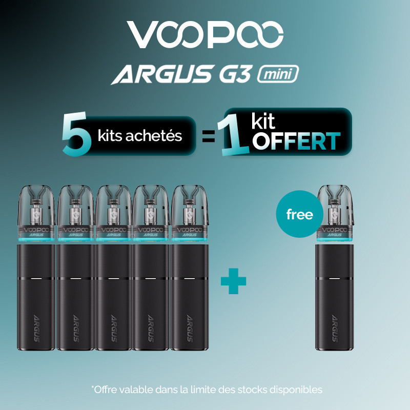 Pack Offre - Kit Pod Argus G3 Mini 1350mAh - Voopoo 5+1