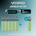 Pack Offre - Kit Pod Argus G3 Mini 1350mAh - Voopoo 5+1