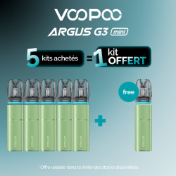 Pack Offre - Kit Pod Argus G3 Mini 1350mAh - Voopoo 5+1