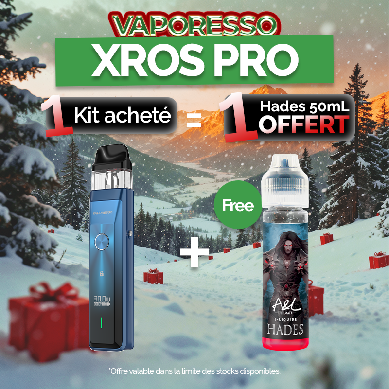 Pack Offre - Kit Pod XROS PRO 1200mAh - Vaporesso 1+1 Hades 50ml
