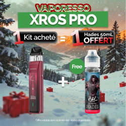 Pack Offre - Kit Pod XROS PRO 1200mAh - Vaporesso 1+1 Hades 50ml