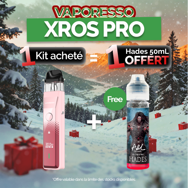 Pack Offre - Kit Pod XROS PRO 1200mAh - Vaporesso 1+1 Hades 50ml