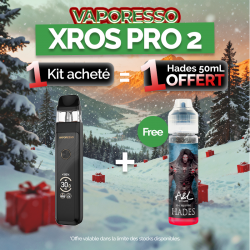 Pack Offre - Kit Pod XROS PRO 2 2000mAh - Vaporesso 1+1 Hades 50ml