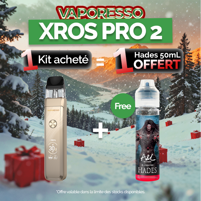 Pack Offre - Kit Pod XROS PRO 2 2000mAh - Vaporesso 1+1 Hades 50ml