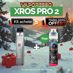 Pack Offre - Kit Pod XROS PRO 2 2000mAh - Vaporesso 1+1 Hades 50ml