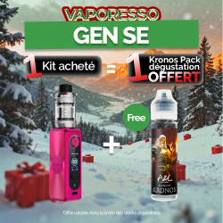 Pack Offre - Kit Gen SE 80w avec iTank T - Vaporesso 1+1 Kronos 50ml