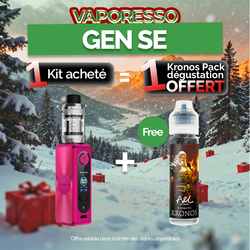 Pack Offre - Kit Gen SE 80w avec iTank T - Vaporesso 1+1 Kronos 50ml