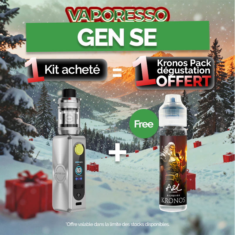 Pack Offre - Kit Gen SE 80w avec iTank T - Vaporesso 1+1 Kronos 50ml