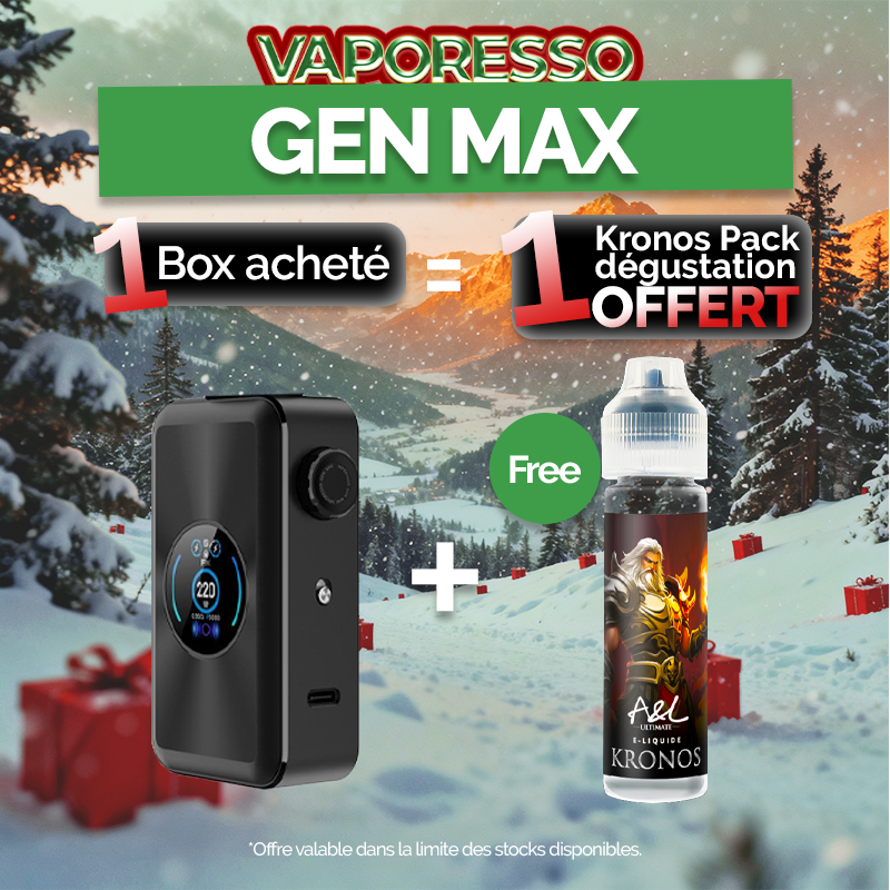 Pack Offre - Box Gen Max 220w - Vaporesso 1+1 Kronos 50ml