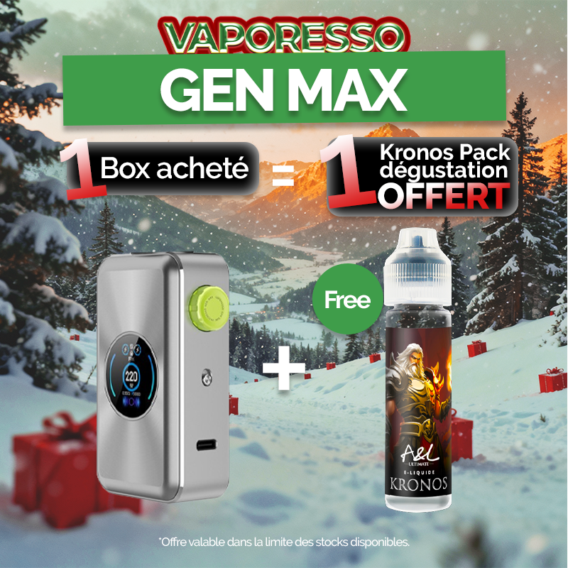 Pack Offre - Box Gen Max 220w - Vaporesso 1+1 Kronos 50ml