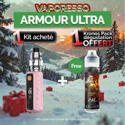 Pack Offre - Kit Armour Ultra 100w avec iTank T Dual Mesh 6ml - Vaporesso 1+1 Kronos 50ml