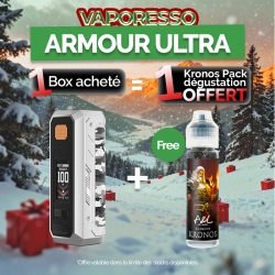Pack Offre - Box Armour Ultra 100w - Vaporesso 1+1 Kronos 50ml