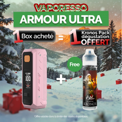 Pack Offre - Box Armour Ultra 100w - Vaporesso 1+1 Kronos 50ml