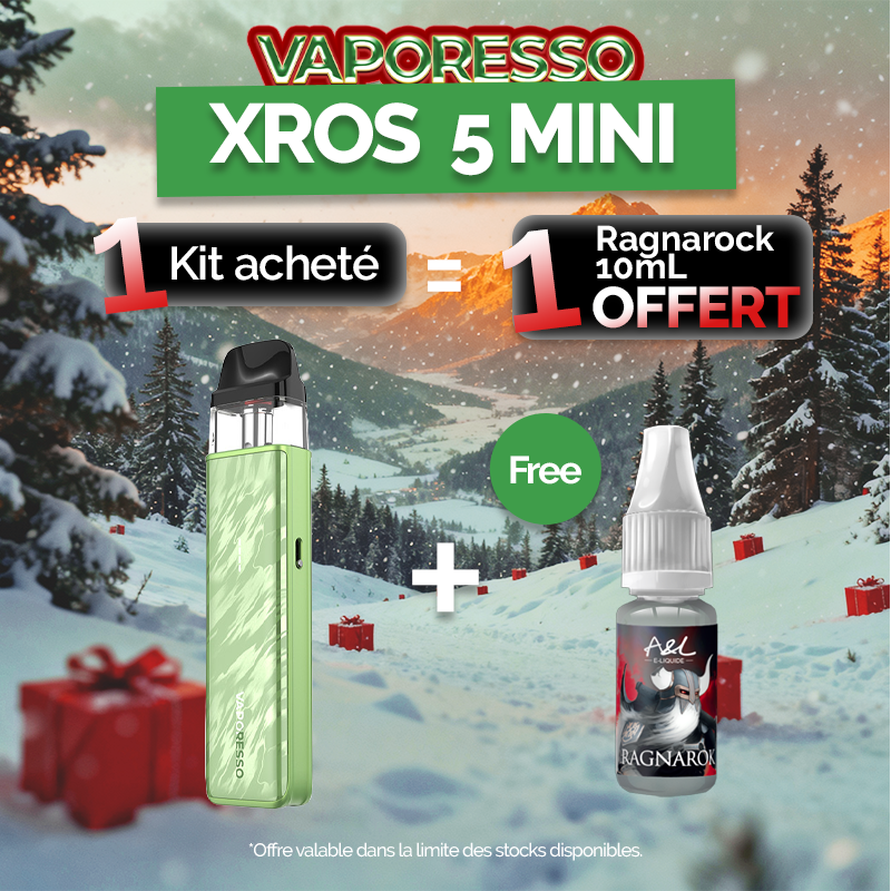 Pack Offre - Kit Pod XROS 5 Mini 1500mAh - Vaporesso 1+1 Ragnarok 10ml
