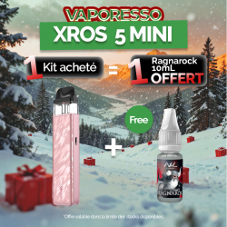 Pack Offre - Kit Pod XROS 5 Mini 1500mAh - Vaporesso 1+1 Ragnarok 10ml