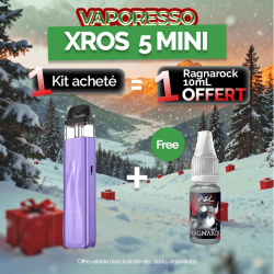 Pack Offre - Kit Pod XROS 5 Mini 1500mAh - Vaporesso 1+1 Ragnarok 10ml