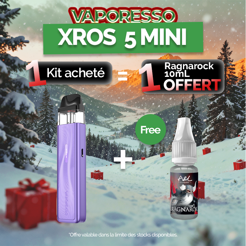 Pack Offre - Kit Pod XROS 5 Mini 1500mAh - Vaporesso 1+1 Ragnarok 10ml