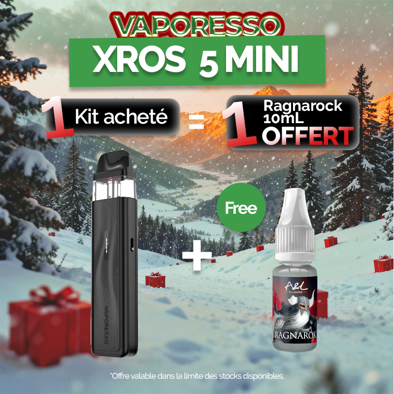 Pack Offre - Kit Pod XROS 5 Mini 1500mAh - Vaporesso 1+1 Ragnarok 10ml