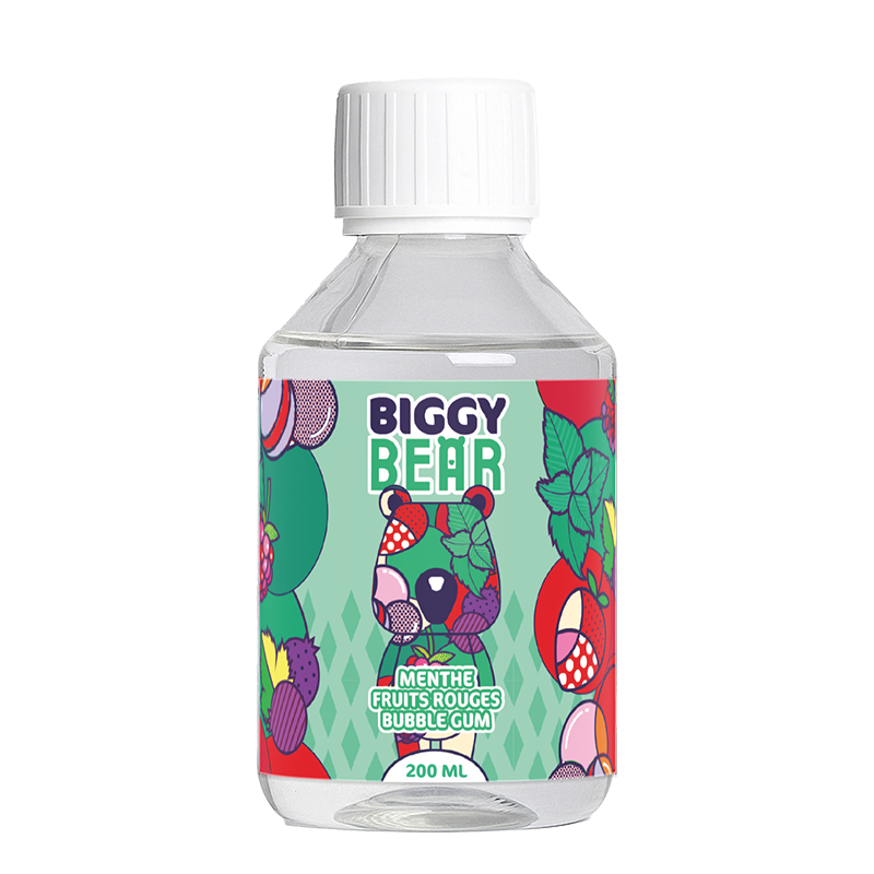 Menthe Fruits Rouges Bubble Gum 200ml - Biggy Bear