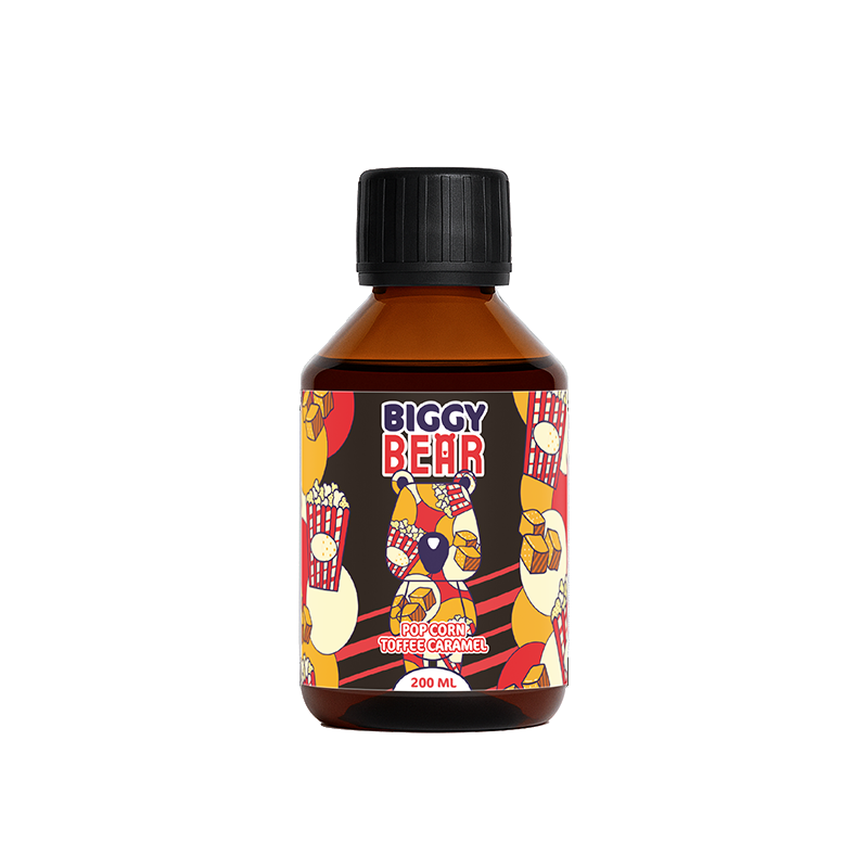 Pop Corn Toffee Caramel 200ml - Biggy Bear
