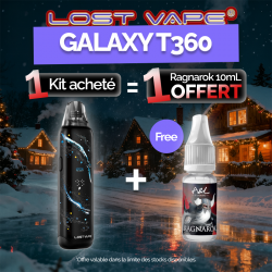 Pack Offre - Kit Pod Galaxy T360 1200mAh - Lost Vape 1+1 Ragnarok 10ml