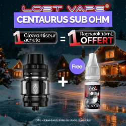 Pack Offre - Clearomiseur Centaurus Sub Ohm 5ml - Lost Vape 1+1 Ragnarok 10ml