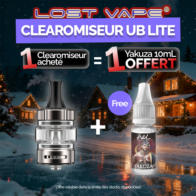 Pack Offre - Clearomiseur UB Lite 3.5ml - Lost Vape 1+1 Yakuza 10ml