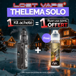 Pack Offre - Kit Thelema Solo 100w avec Centaurus Sub Ohm V2 5ml - Lost Vape 1+1 Ryan USA 50ml