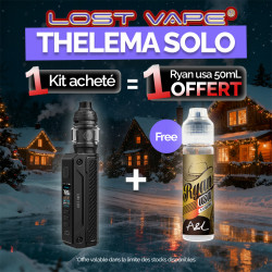Pack Offre - Kit Thelema Solo 100w avec Centaurus Sub Ohm V2 5ml - Lost Vape 1+1 Ryan USA 50ml