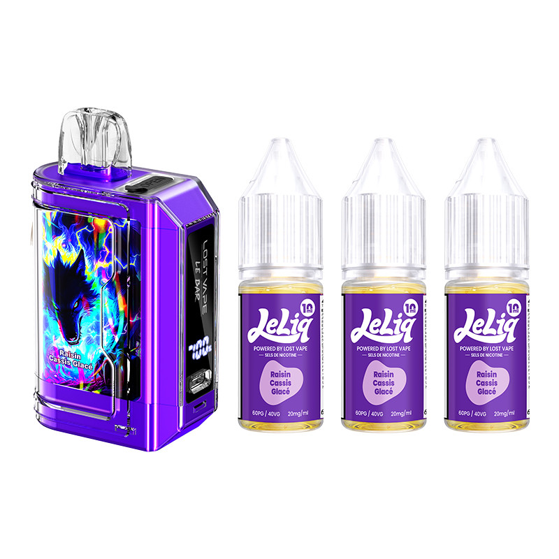 Puff Le Bar 45K Raisin Cassis glacé 1000mAh 32ml - Lost Vape