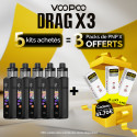 Pack Offre - Kit Pod Drag X3 - Voopoo 5+3pack PnP-x