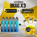 Pack Offre - Kit Pod Drag X3 - Voopoo 5+3pack PnP-x